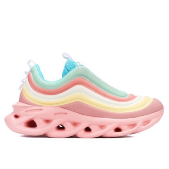 Robbin Orlando Color Block Platform Wedge Sneaker - Picture 7 of 9